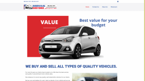 Midvaal Motors website design and development
